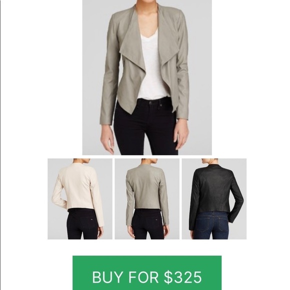 🌟HP🌟BB Dakota XS soft Leather Taupe open Drape - Picture 8 of 12